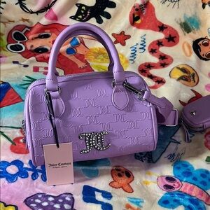 Juicy Couture Purple Embossed Mini Bag
